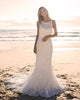 2018 Summer Beach Wedding Dresses Mermaid Open Back Simple Lace Wedding Gowns New Style