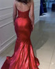 Sexy 2018 Burgundy Mermaid Prom Dresses with Gold Lace Evening Dresses Party Gowns with Slit