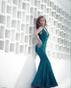 Sparkly Hunter Green Sequined Mermaid Evening Dresses with V-Neck 2018 Sexy Mermaid Prom Dress