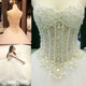 2019 Strapless Sweetheart Pearls Beading Patterns Sexy See Through Luxury Real Photo Wedding Dresses Bridal Gowns