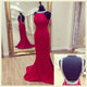Sexy Red Prom Dresses 2018 Backless Long Party Gown