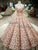 2018 Blush Pink Strapless Ball Gown Evening Dresses with Appliques