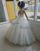 White Lace Flower Girls Dresses Ball Gown for Wedding Party 2021