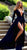 Full Sleeve Evening Dresses with V-Neck Formal Dress Slit