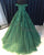 Real Green Lace Prom Dresses Cap Sleeve Evening Gown 2020