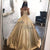 Delicate Champagne Satin Prom Dresses Ball Gown 2020