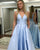 Beautiful Satin Long Prom Dresses V Neckline Pageant Gowns 2018 New Arrival