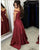 Dark Red Prom Dresses Off The Shoulder Satin Long Pageant Gowns 2018 Stylish