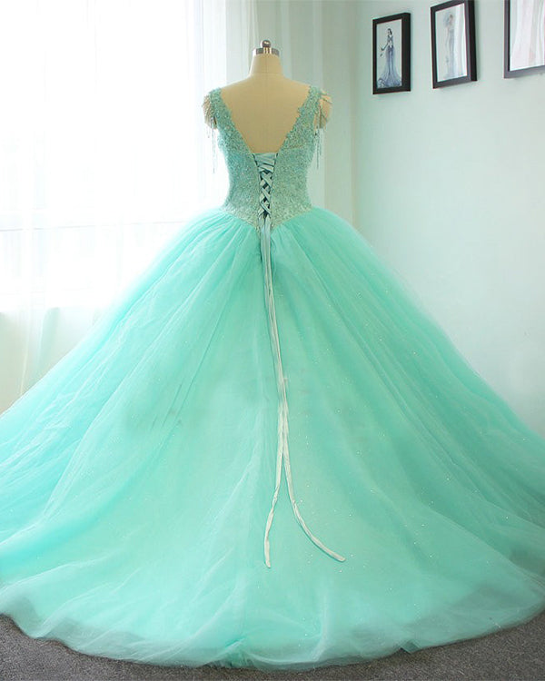 Delicate Princess Quinceanera Dresses Mint Tulle Ruffles Lace Ball Gowns Sweet 16 Dress Delicate Princess Quinceanera Dresses Mint Tulle Ruffles Lace Ball Gowns Sweet 16 Dress