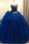 Dark Royal Blue Quinceanera Dresses Tulle Ruffles Beaded 2018 Ball Gowns Sweet 16 Dress