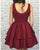 Simple Burgundy Homecoming Dresses Scoop Neckline Short Prom Party Gowns Cocktail Dress 2018 Fashion Style