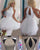 Sexy White Homecoming Dresses with Halter Neckline Beaded Tulle Ruffles Prom Party Gowns Cocktail Dress