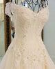Gorgeous 2018 Ball Gown Wedding Dresses with Long Train Sparkly Lace Wedding Gowns Beaded