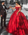 2018 Quinceanera Dresses Burgundy Lace Satin Ball Gown Quince Off The Shoulder Sweet 16 Dress