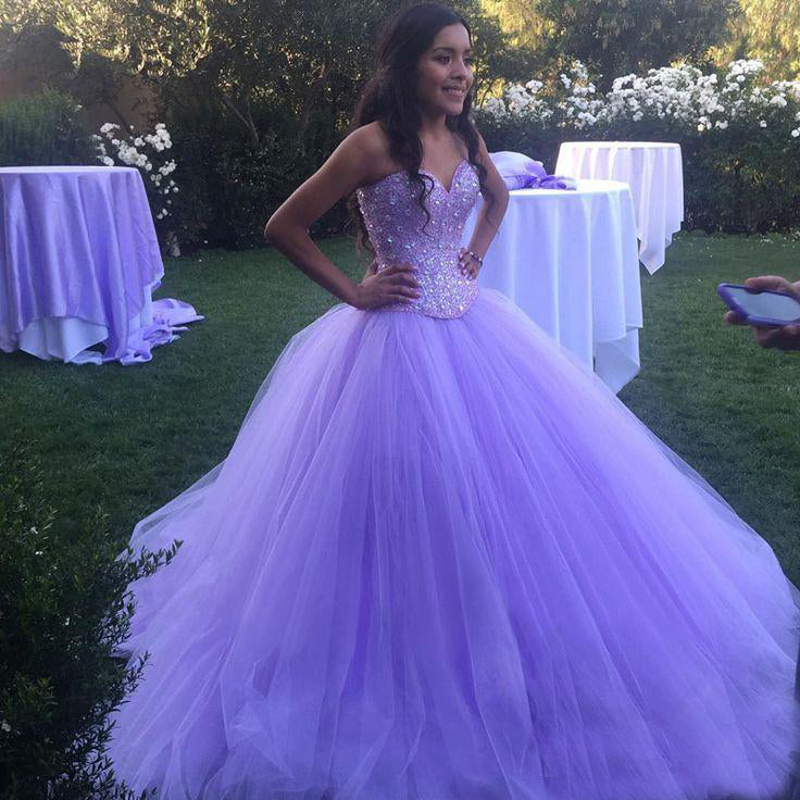 Lilac Princess Ball Gown Quinceanera Dress 2018 Sweet 16 Dresses Beaded Sequins Puffy Tulle Ruffles Vestidos de 15 Lilac Princess Ball Gown Quinceanera Dress 2018 Sweet 16 Dresses Beaded Sequins Puffy Tulle Ruffles Vestidos de 15