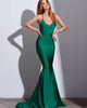 Sexy Green Mermaid Prom Dresses 2018 New Popular Silk Like Satin Prom Party Gowns Backless