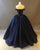 Dark Navy Blue Quinceanera Dresses with Rhinestones Beaded Elegant Puffy Ball Gowns Sweet 16 Dress Vestido