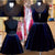 Cute A Line V Neck Open Back Velvet Burgundy Short Homecoming Dress Sexy Short Prom Dresses Party Gowns