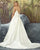 Sexy Spaghetti Straps Satin Wedding Dresses with Bow 2019 A-line Wedding Gowns Stylish