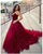 Elegant Burgundy Quinceanera Dresses Sweetheart Velvet Organza Ball Gowns Sweet 16 Dresses