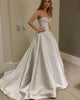 Sexy Sweetheart Satin Wedding Dresses Ball Gowns 2019 New Arrival Bridal Gowns