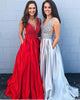 prom-dresses-2019 prom-dresses-satin prom-gowns-red pageant-dress-satin evening-dresses-satin formal-dress prom-dresses-v-neck evening-gowns-backless formal-dresses evening-dress-2019 2019-prom-dress prom-gowns-silver