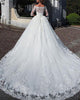 2019 Off The Shoulder Lace Wedding Dresses with Half Sleeve Sweetheart Bridal Dress Ball Gown