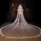 Beautiful Lace Wedding Veils with Appliques for Brides 3 meters Length