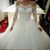 Elegant Full Sleeve Lace Wedding Dresses with Appliques 2019 Puffy Tulle Bridal Dress Ball Gown