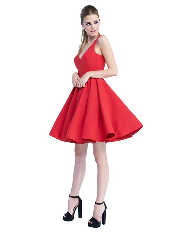 satin homecoming dresses 2019 Cute A Line Ruffle Satin Homecoming Dresses