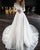 2019 Off The Shoulder White Lace Wedding Dresses Full Sleeve Elegant Bridal Gown