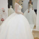 Gorgeous 2019 Wedding Dresses Sheer Long Sleeves Elegant V-Neck Bridal Ball Gowns Fashion