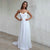 2019 Summer Beach Wedding Dresses Lace Appliques White Chiffon A-line Bridal Gowns
