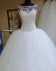 2019 Chic Lace Wedding Dresses Beaded Tulle Ball Gown Bridal Wedding Gowns