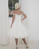 Modern Off The Shoulder Wedding Dress for Brides Tulle Bodice with Fashion 3D Flowers