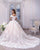 Elegant Lace Wedding Dresses Capped Sleeve V-Neck Tulle Lace Bridal Ball Gowns 2020