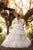 Elegant Satin Tulle Layer Skirts Celebration Wedding Dresses Ball Gowns Deep V-Neck Modest Bridal Gowns