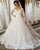 Full Sleeves Lace Appliques Wedding Dresses Ball Gown V-Neck Corset Back Bridal Dress New 2020
