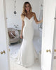 Top Simple Wedding Dresses Mermaid Sexy Spaghetti Straps Perfect Backless Beach Wedding Gown 2020