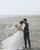 Romantic Lace Beach Wedding Dress Spaghetti Straps Sheer Lace Appliques 3D Flowers Bridal Dress