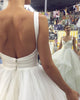 Beautiful Ball Gown Wedding Dresses Tulle Ruffles V-Neck Country Bridal Gowns New Arrival