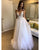 Sexy Beach Tulle Wedding Dresses Beaded A Line Spaghetti Straps Backless Bohemian Wedding Gown 2020