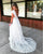 Sexy Plunge V-Neck Wedding Dresses With Belt Low Back Lace Bridal Dress Court Train