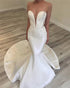 Sexy Mermaid Wedding Dresses with Lace Appliques Beaded Sweetheart Trumpet Bridal Wedding Gowns