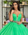 Popular Green Tulle Quinceanera Dress Spaghetti Straps Ball Gown Sweet 15 Dress vestidos de quinceañera