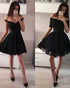 Popular Black Homecoming Dresses Sexy Short Party Dress