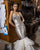 Sparkly Mermaid Fitting Evening Gowns with Sequins Sexy Prom Dresses Organza Ruffles