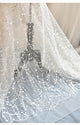 Sexy Mermaid Lace Wedding Dress Strapless See Through Bridal Gowns Long Train