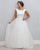 Elegant Ivory Wedding Dress Bow Belt Top Satin Backless Bridal A-line Wedding Gowns 2020