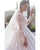 Gorgeous 2020 Lace Wedding Gowns Full Sleeve Sheer Scoop Neckline Bridal Ball Gowns Wedding Dress
